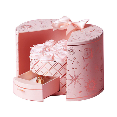 Pantone-Runden-Schokoladen-Geschenkbox, die mit Deckel verpackt
