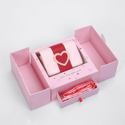 kaufen faltbare magnetische Halsketten-und Ohrring-Geschenkbox SGS ROHS der Pappe1000gsm online manufacture