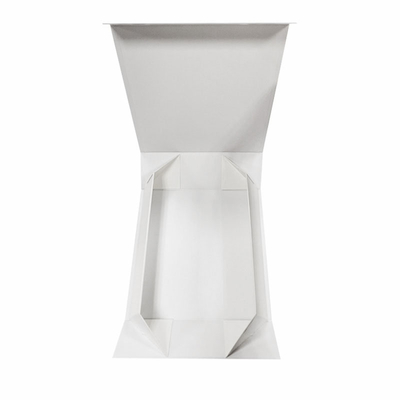 Weißer kundengebundener des Bandpapiers Kasten des Geschenks Flip Top String Ribbon Handle-flacher Papierkasten faltbare harte Geschenkboxen Papp
