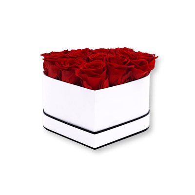 HAUSTIER Fenster-Pappblume packt CMYK-Herz-Geschenkboxen ein