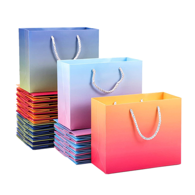 Hologramm-Effekt-Drucksache-Fördermaschinen-Taschen mit Band-Griff Pantone