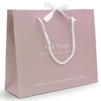 geschenk-Drucksache-Fördermaschinen-Taschen 100gsm 128gsm Luxusmit Band-Griff