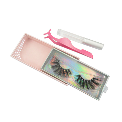 Geschenk-Wimper-magnetischer Kasten des Geschenkpapier-100g mit PET-PVC-Fenster