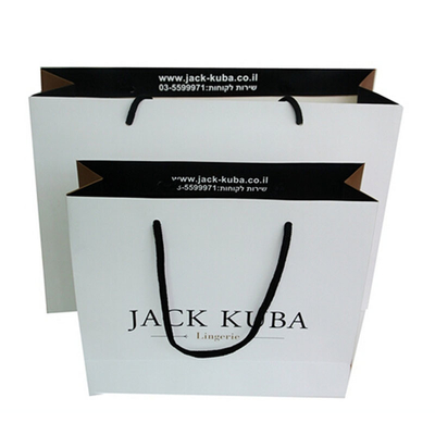 Drucksache-Fördermaschinen-Taschen C1S C2S Kraftpapier Einkaufsmit Griff-Offsetdruck