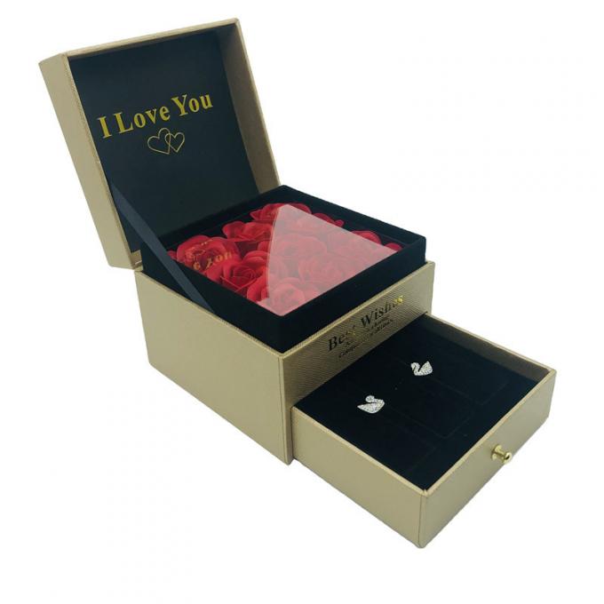 Fach-Pappblume packt Offsetdruck-Luxusblumen-Geschenkbox ein 1