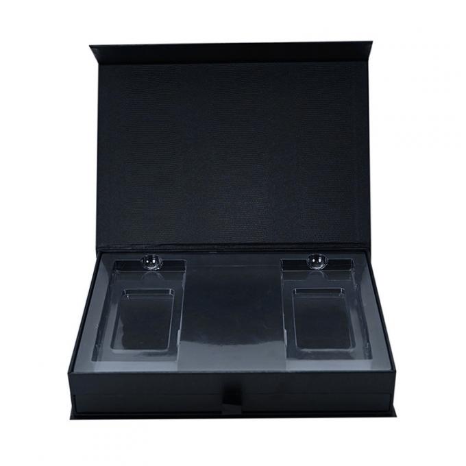400G beschichtete Flip Top Cosmetic Gift Box, der mit dem magnetischen UV Fang-Lech verpackt 0