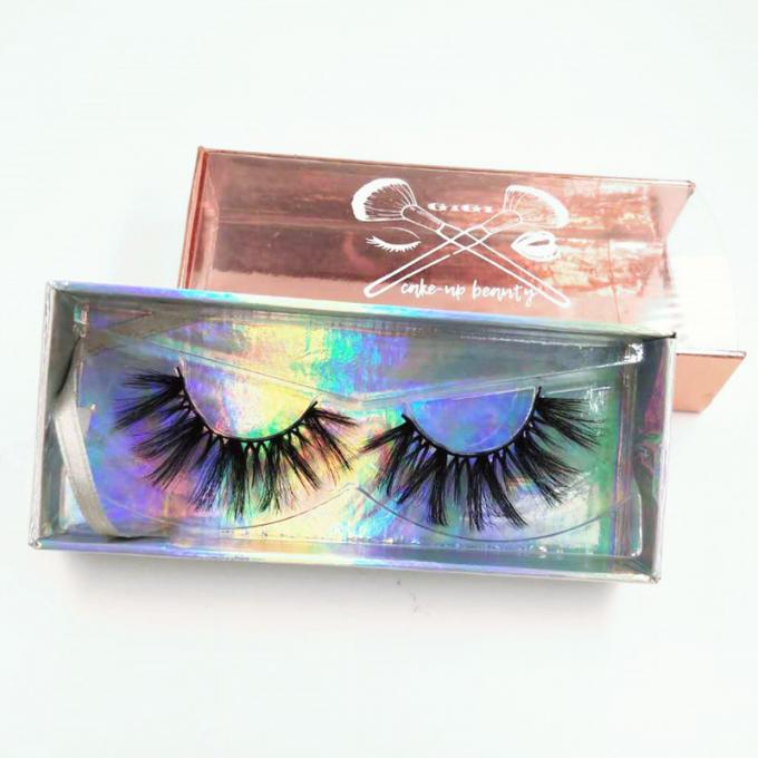 Ganz eigenhändig geschriebes Papier Flip Top Eyelash Magnetic Box mit Band-Griff 1