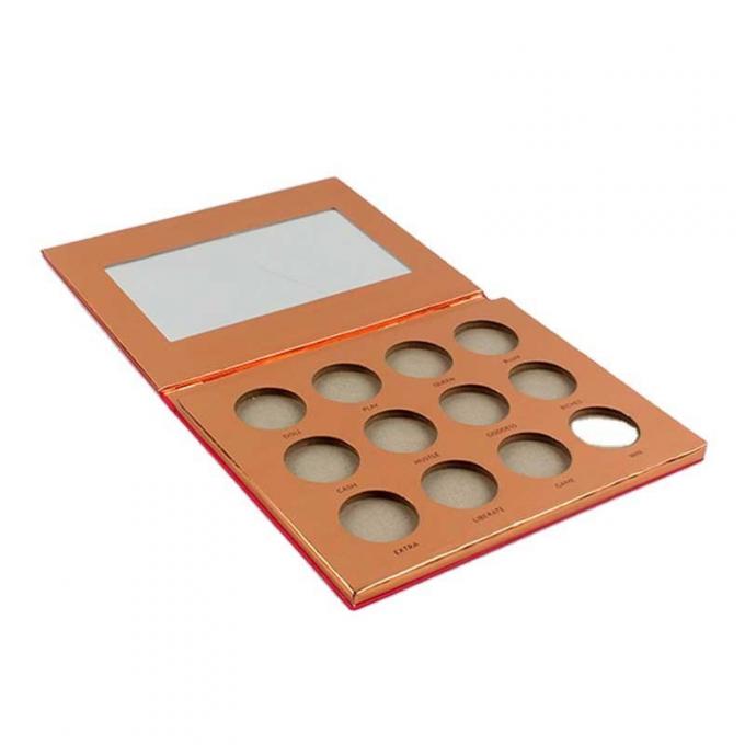 PMS-Farbleere Lidschatten-Paletten-funkelnde Rechteck-Pappschachtel 1