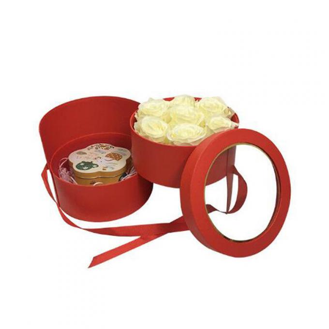 Seidenband PVC-Fenster-Pappblume packt Offsetdruck ein 1