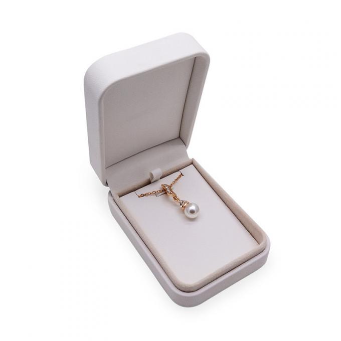 Samt-magnetisches Schmuckkästchen-lederne Hochzeit Ring Box Silver Stamping CMYK 4C 0