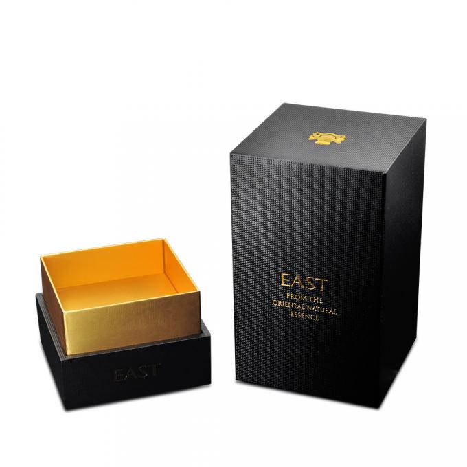 Parfümflasche-Goldfolien-Geschenkboxen Matt Coated Pancific Pantone 0