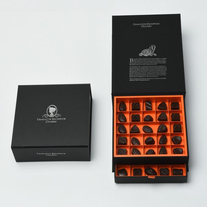 Hologramm-Effekt-Schokoladen-Trüffel, die Fach-Geschenkboxen Soem-ODM schiebend verpackt 1