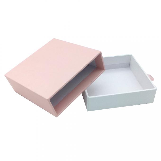 Prägende harte Geschenkboxen CMYK 4C glichen rosa magnetischen Kasten aus 0