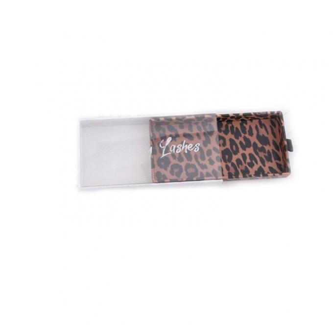 magnetisches Kasten HAUSTIER der Wimper-300dpi transparente Leopard-Fenster-Geschenkboxen 1