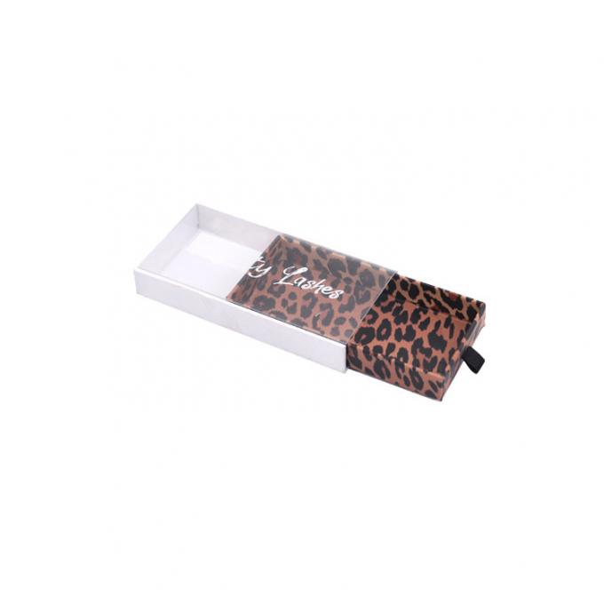 magnetisches Kasten HAUSTIER der Wimper-300dpi transparente Leopard-Fenster-Geschenkboxen 0