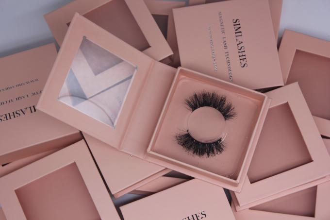 Lash Magnetic Window Box Packaging-UVdrucken des Augen-600gsm 2