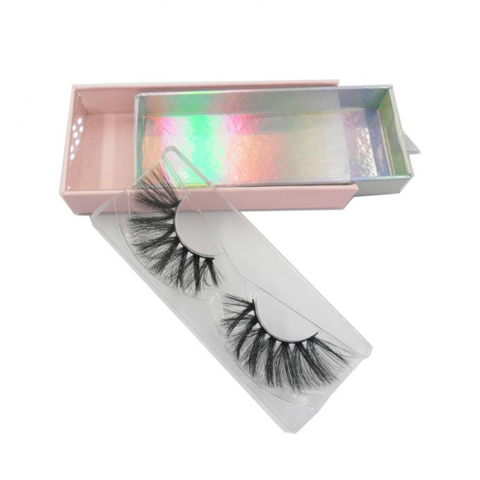 Geschenk-Wimper-magnetischer Kasten des Geschenkpapier-100g mit PET-PVC-Fenster 1