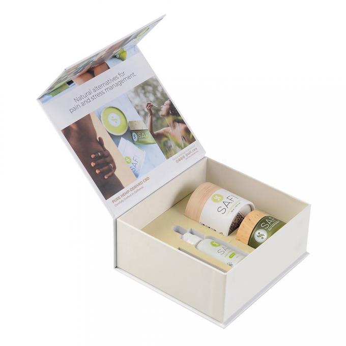 Kosmetische Geschenkbox ISO9001 ROHS, die 350g Art Paper Recycled verpackt 0