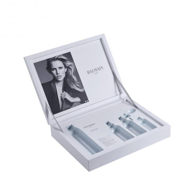 Kundenspezifische Hautpflege PMS CMYK, die aufbereitete Pappgeschenkbox PS CDR DWG verpackt 0