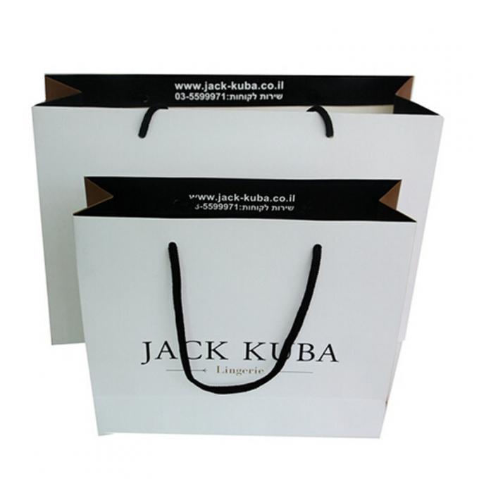 Drucksache-Fördermaschinen-Taschen C1S C2S Kraftpapier Einkaufsmit Griff-Offsetdruck 1