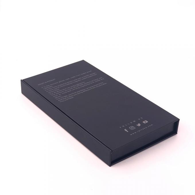 Verpackenkasten-schwarze Geschenkbox magnetisches 0.3kg SGS G7 FSC Smartphone 0