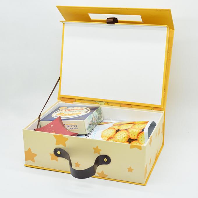 Kundenspezifischer Geburtstagsgroßhandelskoffer formte Kindergeschenkboxmagnet-Pappgeschenkboxen mit Knall 3d oben und behandelt 1