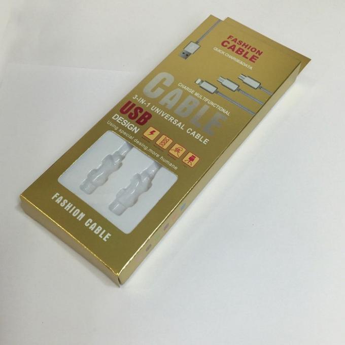 verkabeln brennende Daten des Gold4c verpackendes recyclebares Papierkasten-Siebdruck-Drucken 0