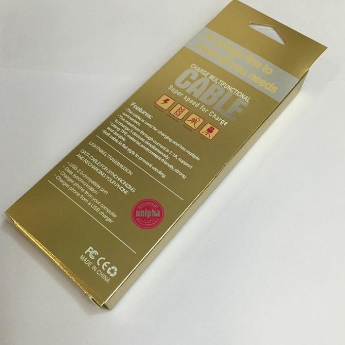 verkabeln brennende Daten des Gold4c verpackendes recyclebares Papierkasten-Siebdruck-Drucken 1
